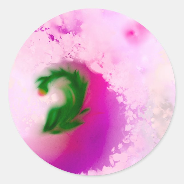 Autocollants ronds classiques (Devant)