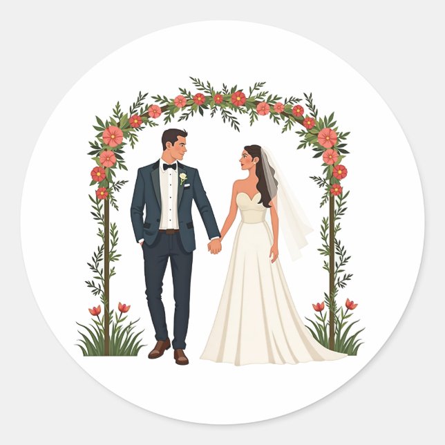 Autocollants Ronds Classiques (Devant)