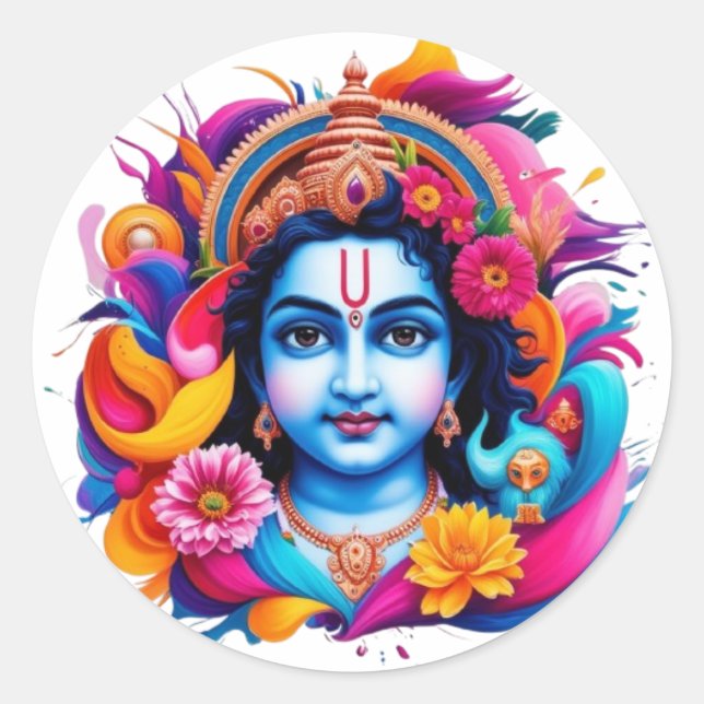 Autocollants ronds classiques (Devant)