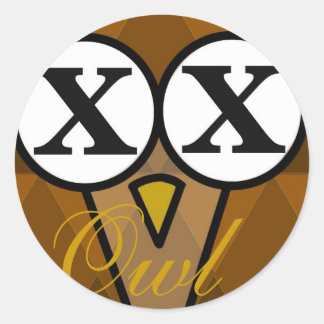 Autocollants ronds en losange