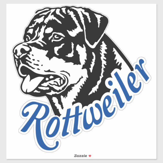 Autocollants Rottweiler (Feuille)