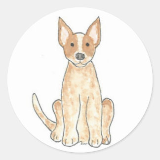 Autocollants rouges de Heeler de chien australien