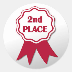 Autocollants rouges de récompense du ruban du