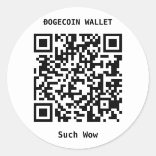 Autocollants simples de code du portefeuille QR de