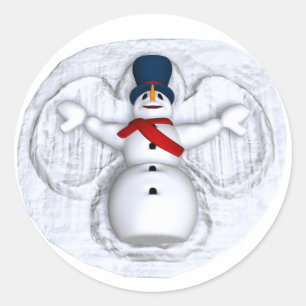 Autocollants Snowman Snow Angel