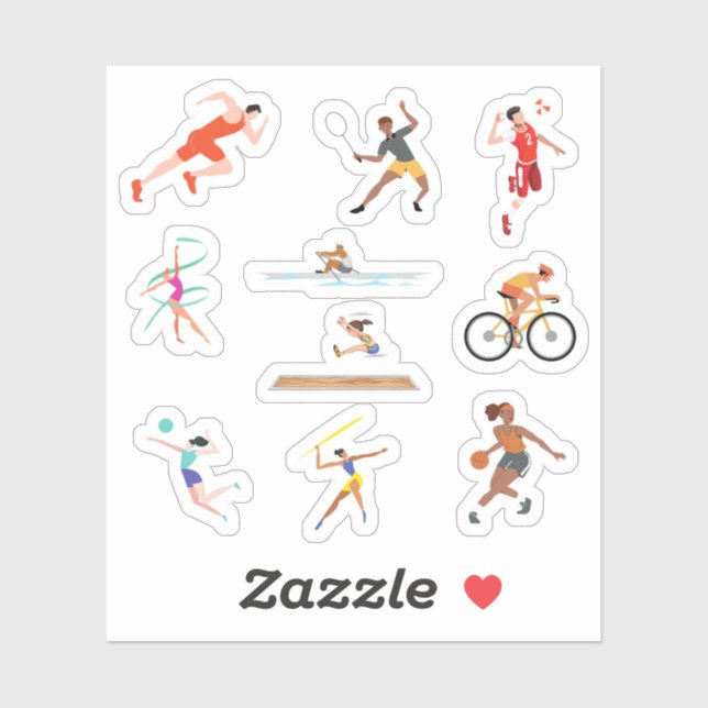 Autocollants sportifs (Feuille)