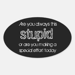 autocollants stupides