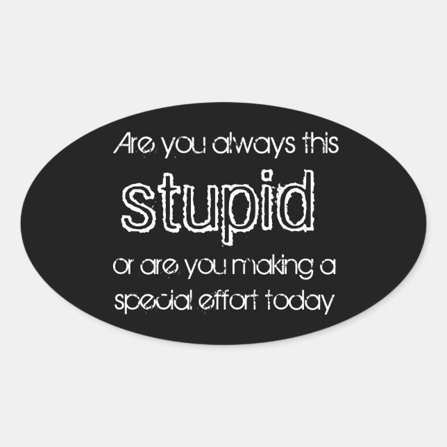 autocollants stupides (Devant)