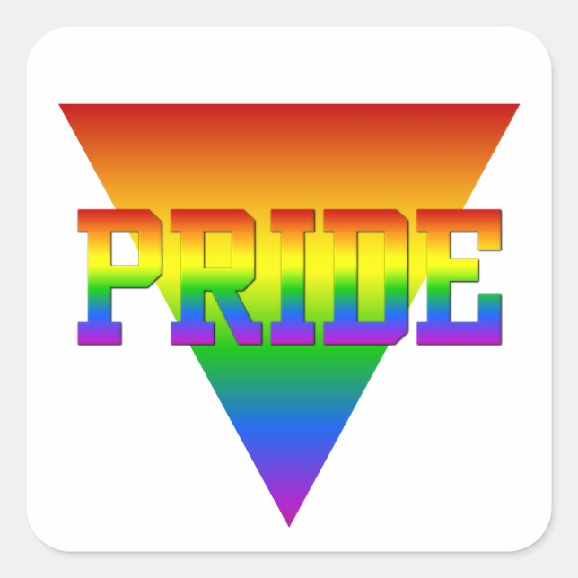 Autocollants Triangle Pride (Devant)