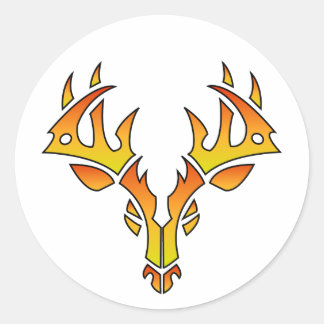 Autocollants Tribal Deer (feu)