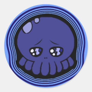 Autocollants tristes de Tako-Chan