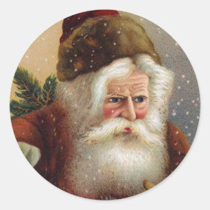 Autocollants victoriens de Père Noël