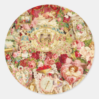 Autocollants victoriens Valentine