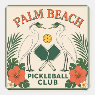 Autocollants Vintage Palm Beach Pickleball Club
