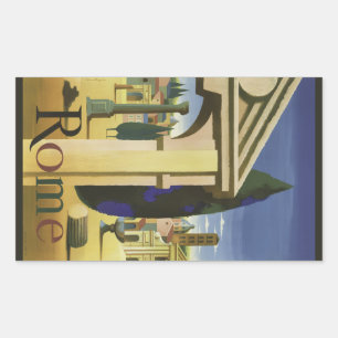 Autocollants vintage Rome Italie