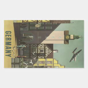 Autocollants Vintage voyage ALLEMAGNE