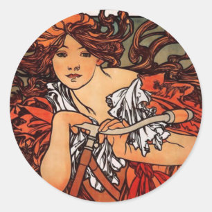 Autocollants Vintages Alphonse Mucha