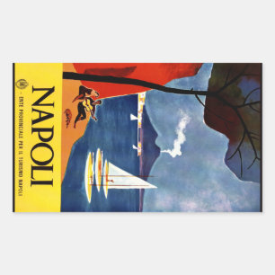 Autocollants vintages de Napoli Naples Italie