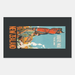 Autocollants vintages de voyage de la Nouvelle