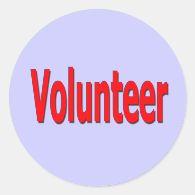 autocollants volontaires - violet (Devant)