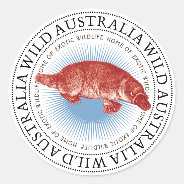 Autocollants Wild Australia Platypus (Devant)