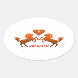 Autocollants Wild Hors
