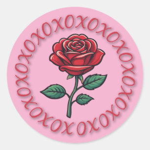 Autocollants XOXO Love Rose