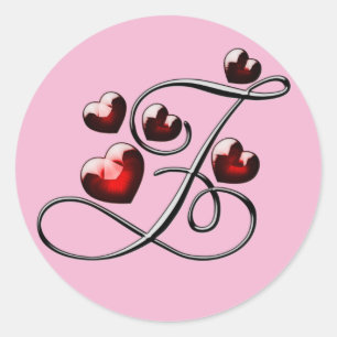 autocollants Z initiaux monogramme