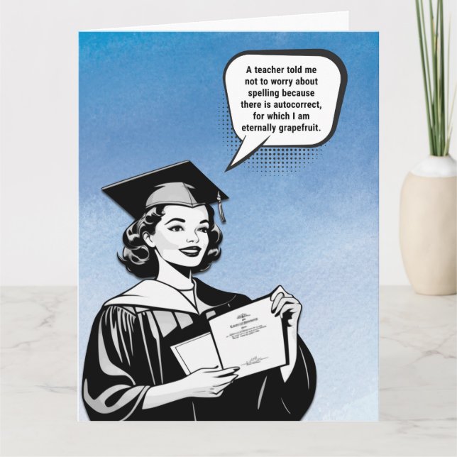 Autocorrect Greeting Card (Front)