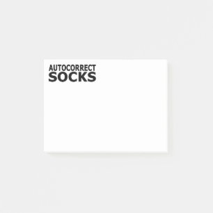 Autocorrect Socks Post-it Notes