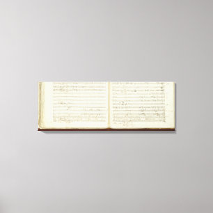 Autograph copy of 'The Magic Flute' Canvas Print