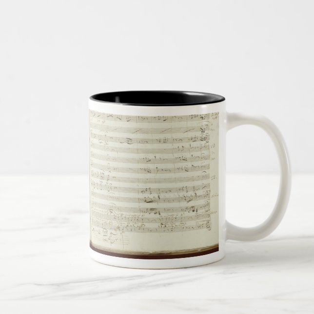 Autograph copy of 'The Magic Flute' Two-Tone Coffee Mug (Right)