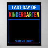 Autograph Graduation Kids Last Day Of Kindergarten