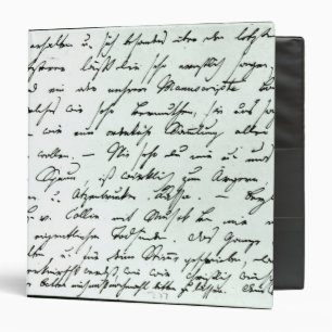 Autograph letter from Franz Schubert Binder