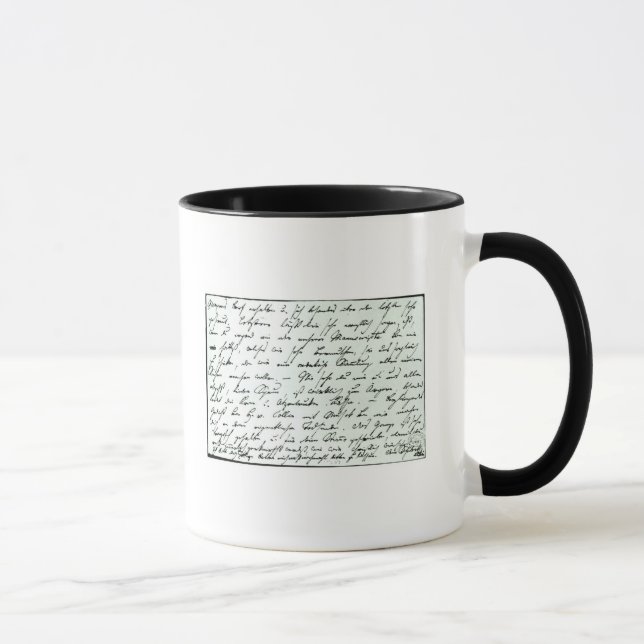 Autograph letter from Franz Schubert Mug (Right)