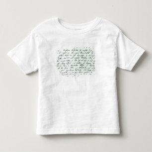 Autograph letter from Franz Schubert Toddler T-shirt
