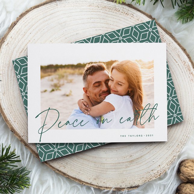 Autograph | Peace on Earth Photo Holiday Card (Creator Uploaded)