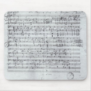 Autograph score for the lied 'Des Sangers Habe' Mouse Pad