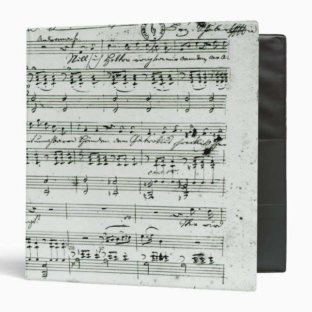 Autograph score for the lied 'Hektors Abschied' Binder (Front/Inside)