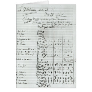 Autograph Score of Act III