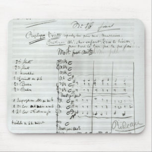 Autograph Score of Act III Mouse Pad