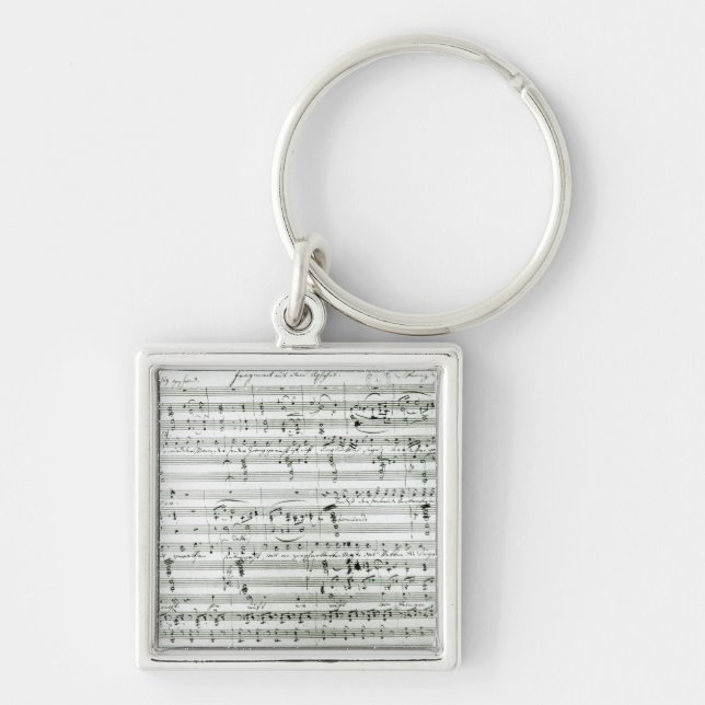 Autograph score of 'Fragment aus dem Keychain (Front)