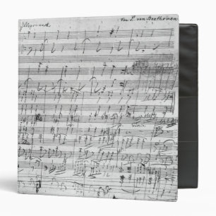 Autograph score sheet for the Bagatelle opus Binder