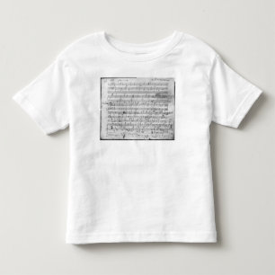 Autograph score sheet for the Bagatelle opus Toddler T-shirt
