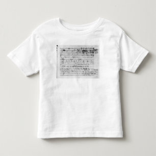 Autograph score sheet for the Trio mi bemol opus Toddler T-shirt