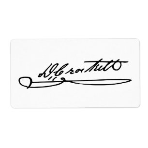 Autographe de signature de Davy Crockett