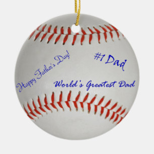 Autographed Baseball Ceramic Ornament