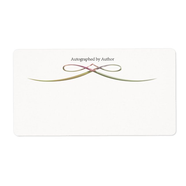 Autographed by Author Bookplate (Front)