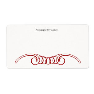 Autographié par la plaque d'écriture de l'auteur