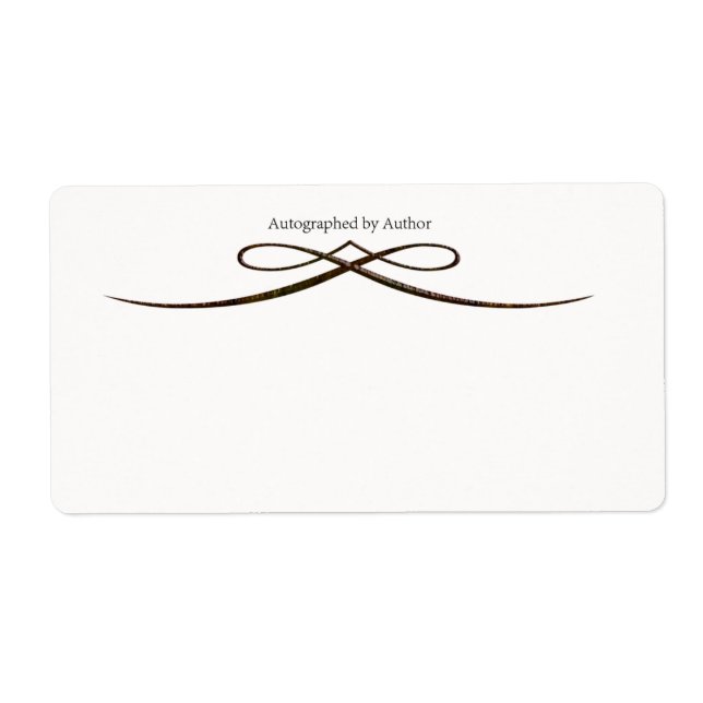 Autographié par la plaque d'écriture de l'auteur (Devant)
